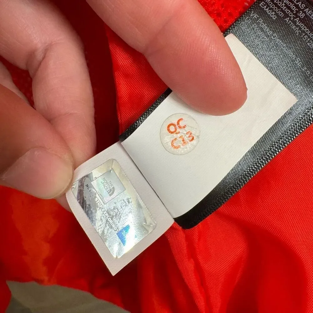 The North Face Resolve 2 Dryvent Red Orange Men's Rain Wind Proof‎ Jacket Small